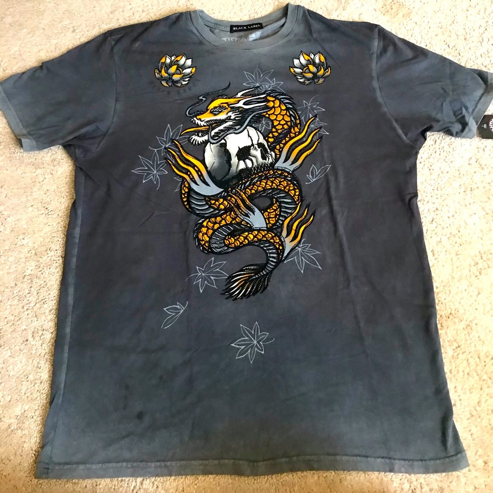 Affliction grey tee